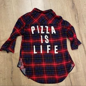 Pizza is Life Flannel